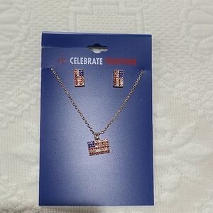 Necklace and Earrings Set-NEW
